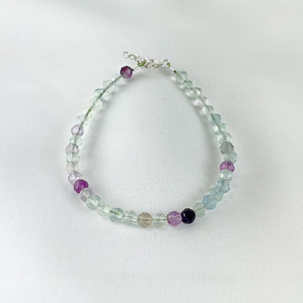 Bracelet Fluorine - Perles facettées