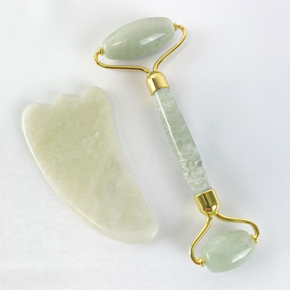 Roller de Massage + Gua Sha - Soin de la Peau
