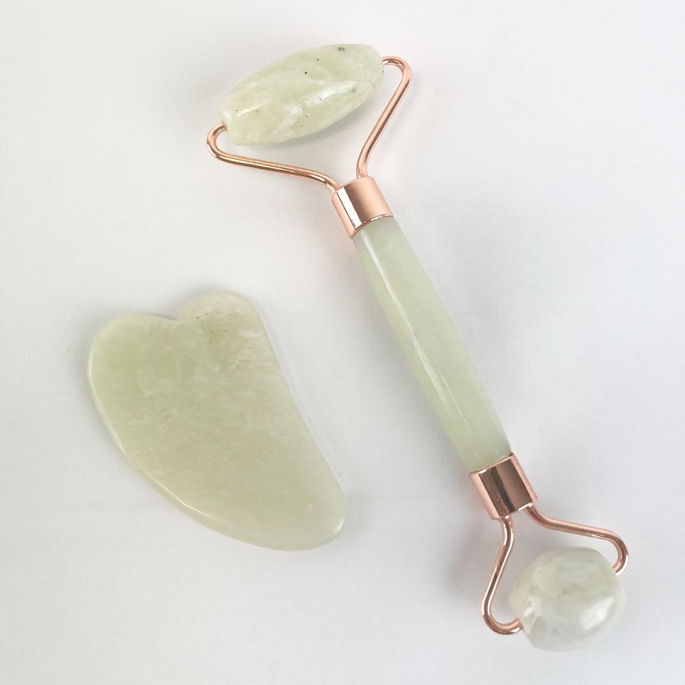Roller de Massage + Gua Sha - Soin de la Peau