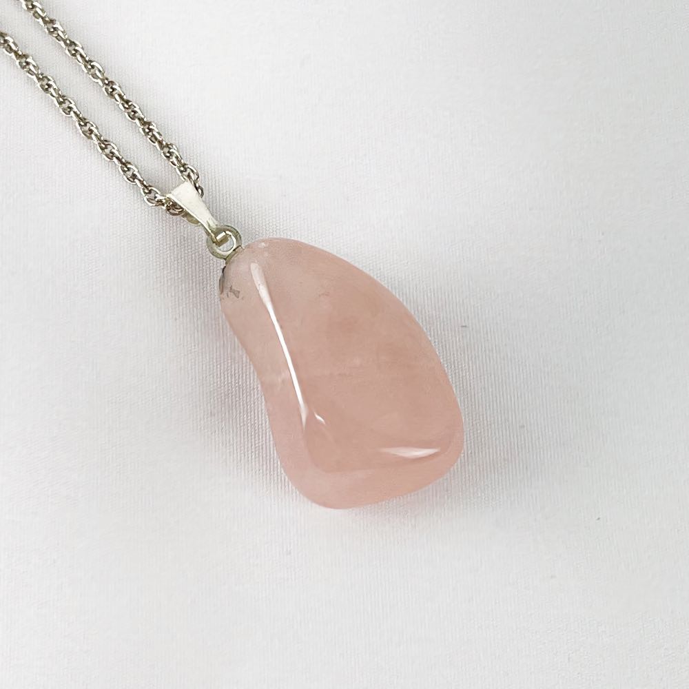 Pendentif Quartz Rose