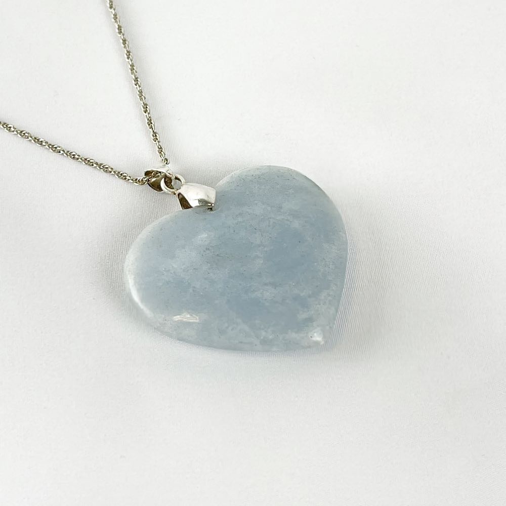 Pendentif Calcite Bleue