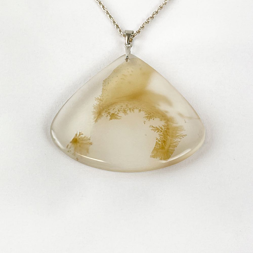 Pendentif Agate Fleur de Cerisier