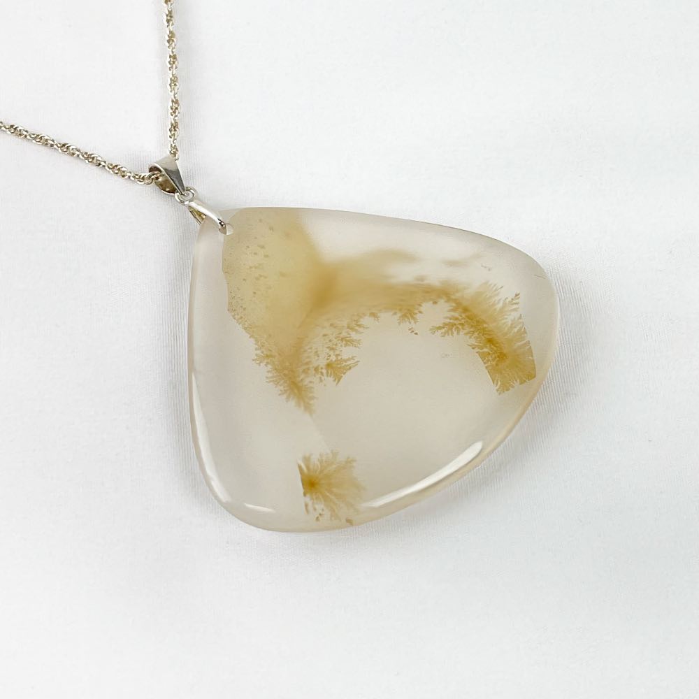 Pendentif Agate Fleur de Cerisier