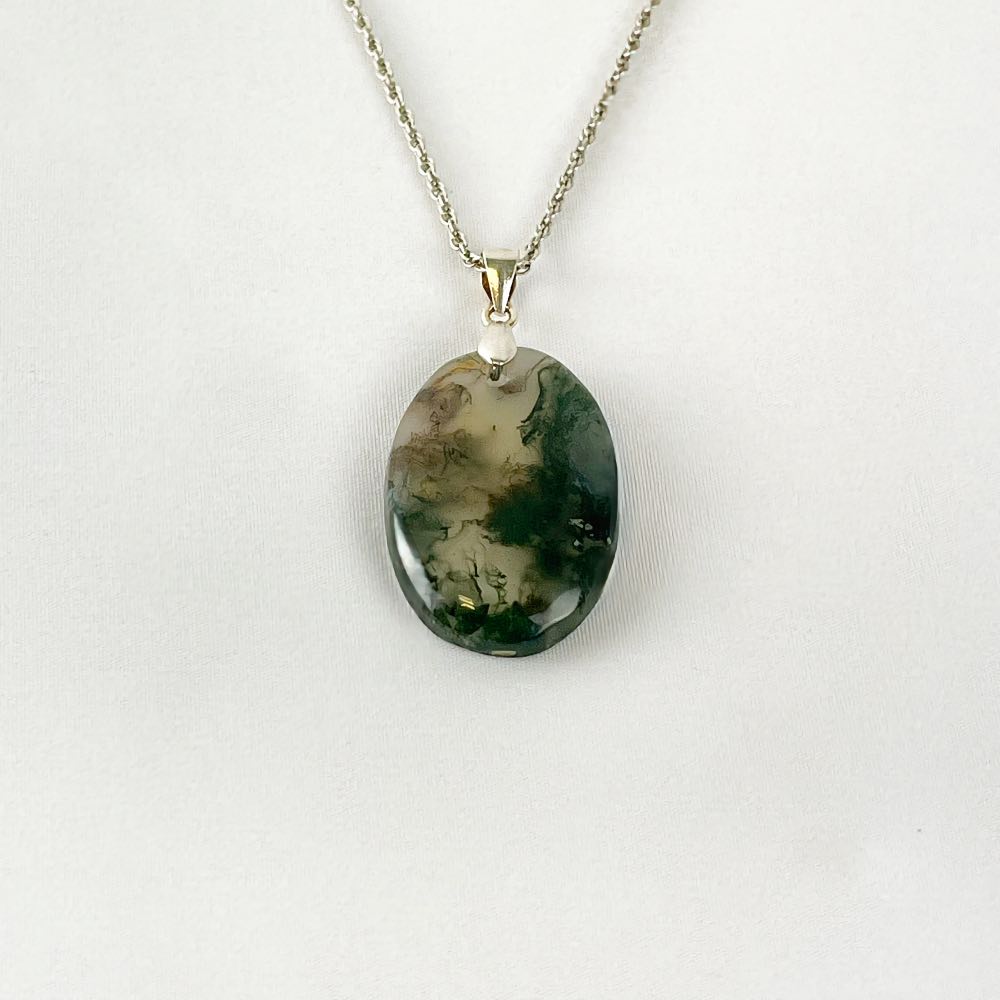 Pendentif Agate Mousse