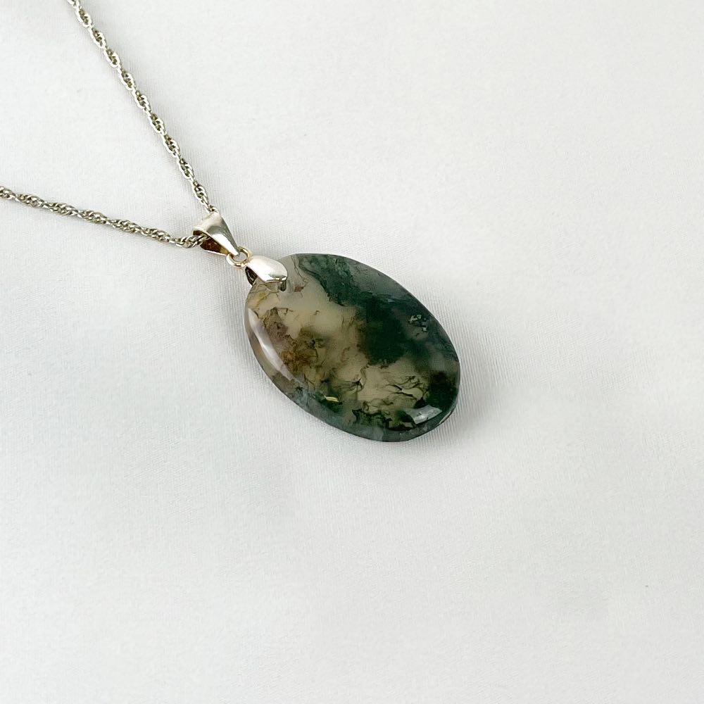 Pendentif Agate Mousse