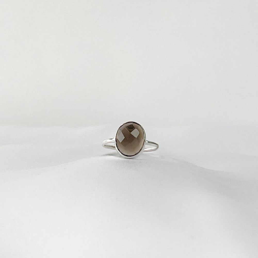 Bague Quartz Fumé