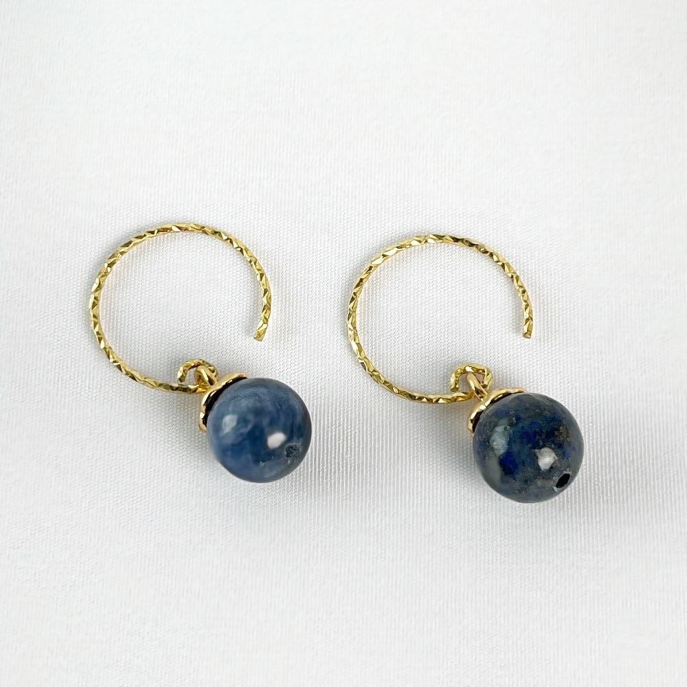 Boucle d'oreille Sodalite