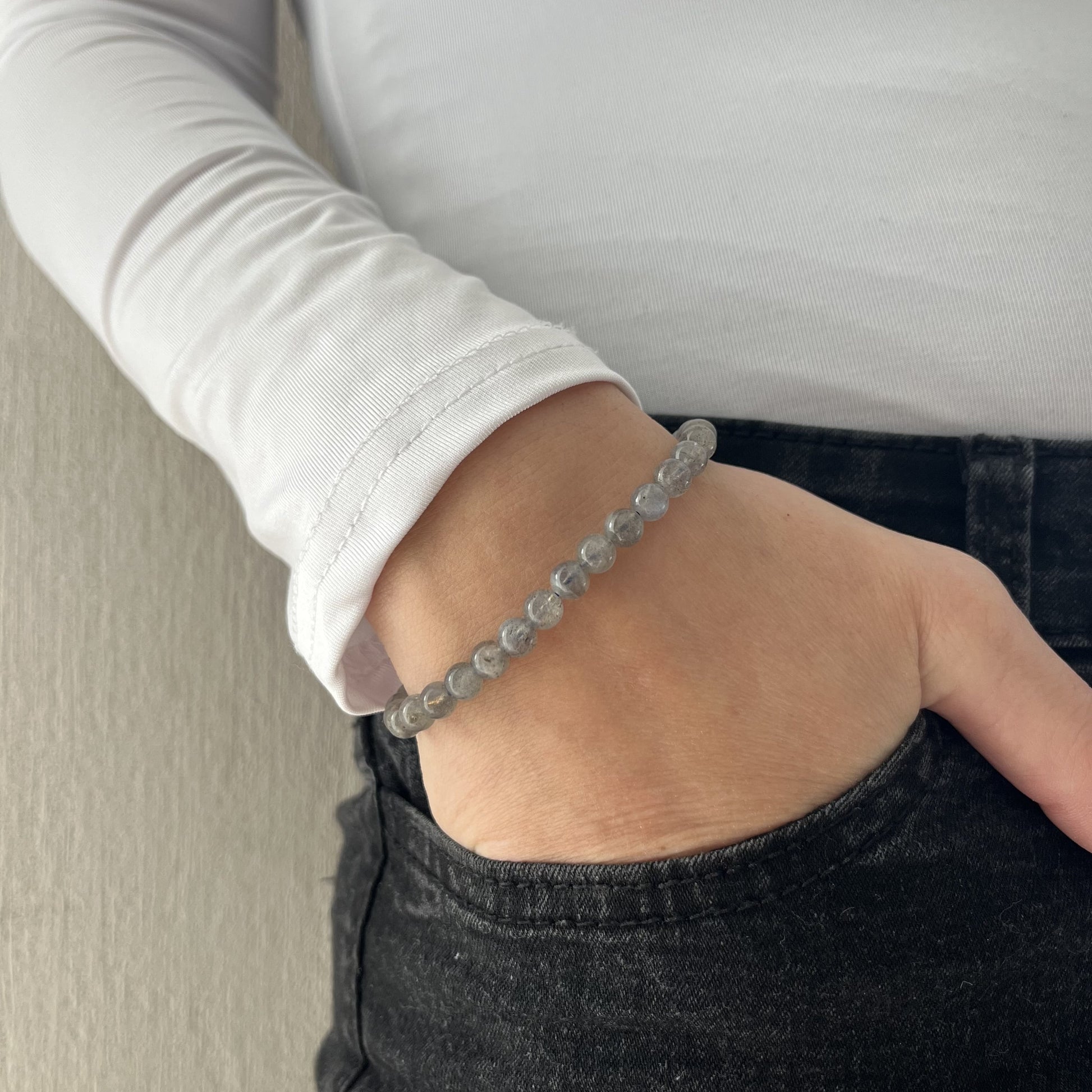 Bracelet Labradorite - Perles rondes