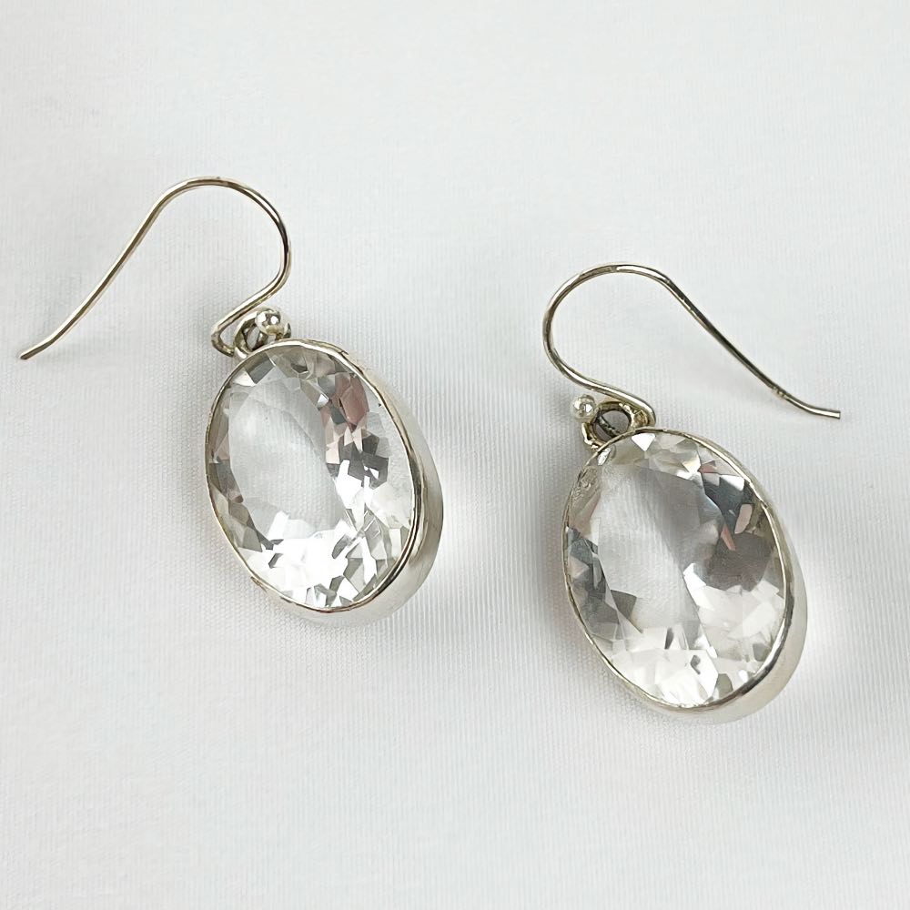Boucles d'oreilles Cristal de Roche