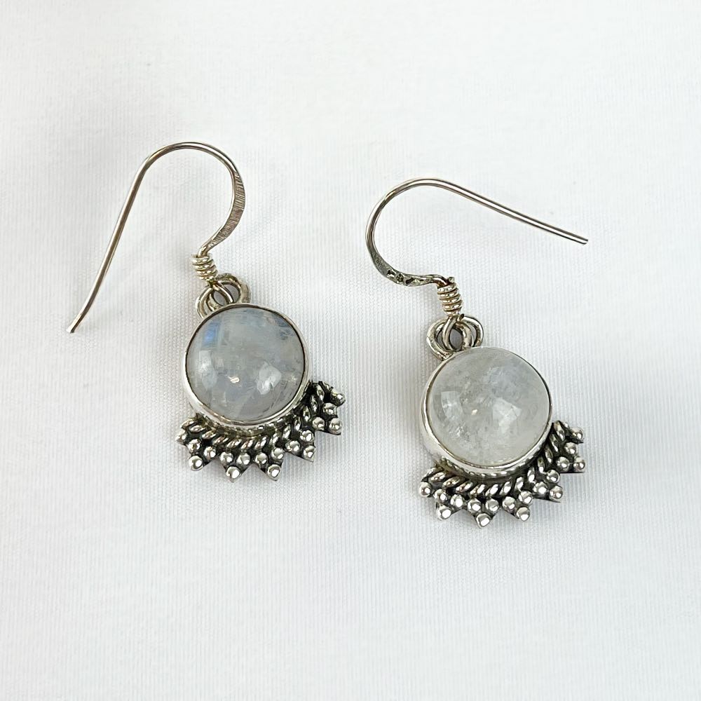 Boucle d'oreille Pierre de Lune