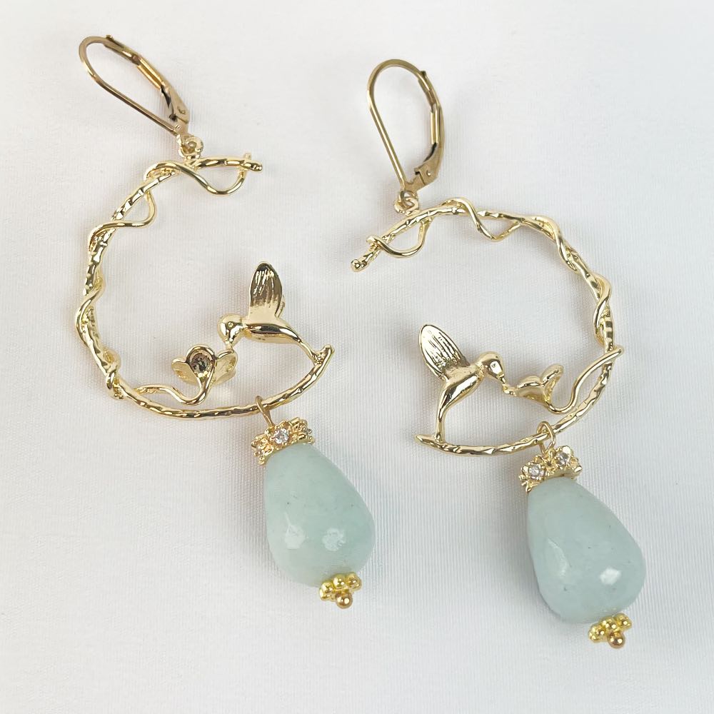 Boucles d'oreilles Amazonite