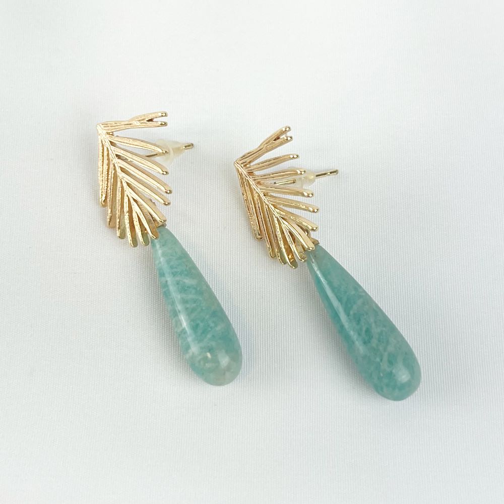 Boucles d'oreilles Amazonite
