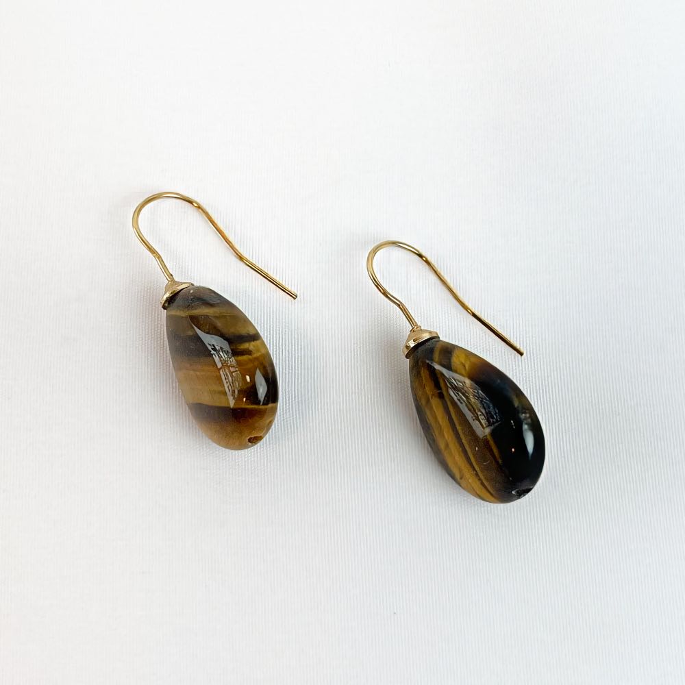 Boucles d'oreilles Oeil de Tigre