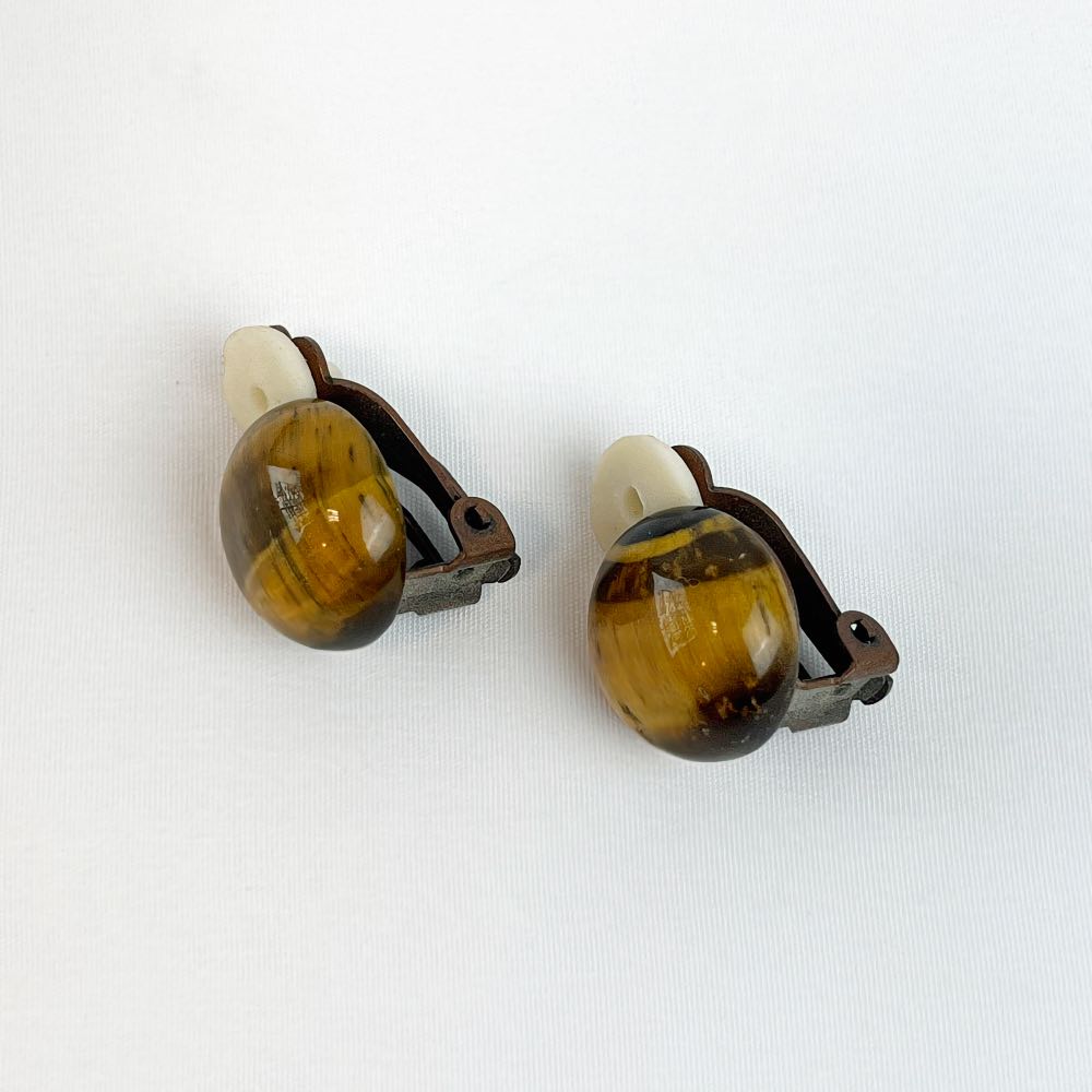 Boucles d'oreilles Oeil de Tigre