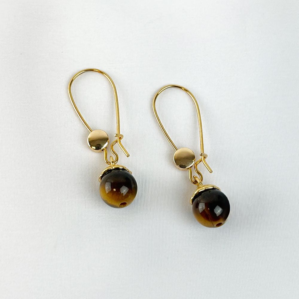 Boucles d'oreilles Oeil de Tigre