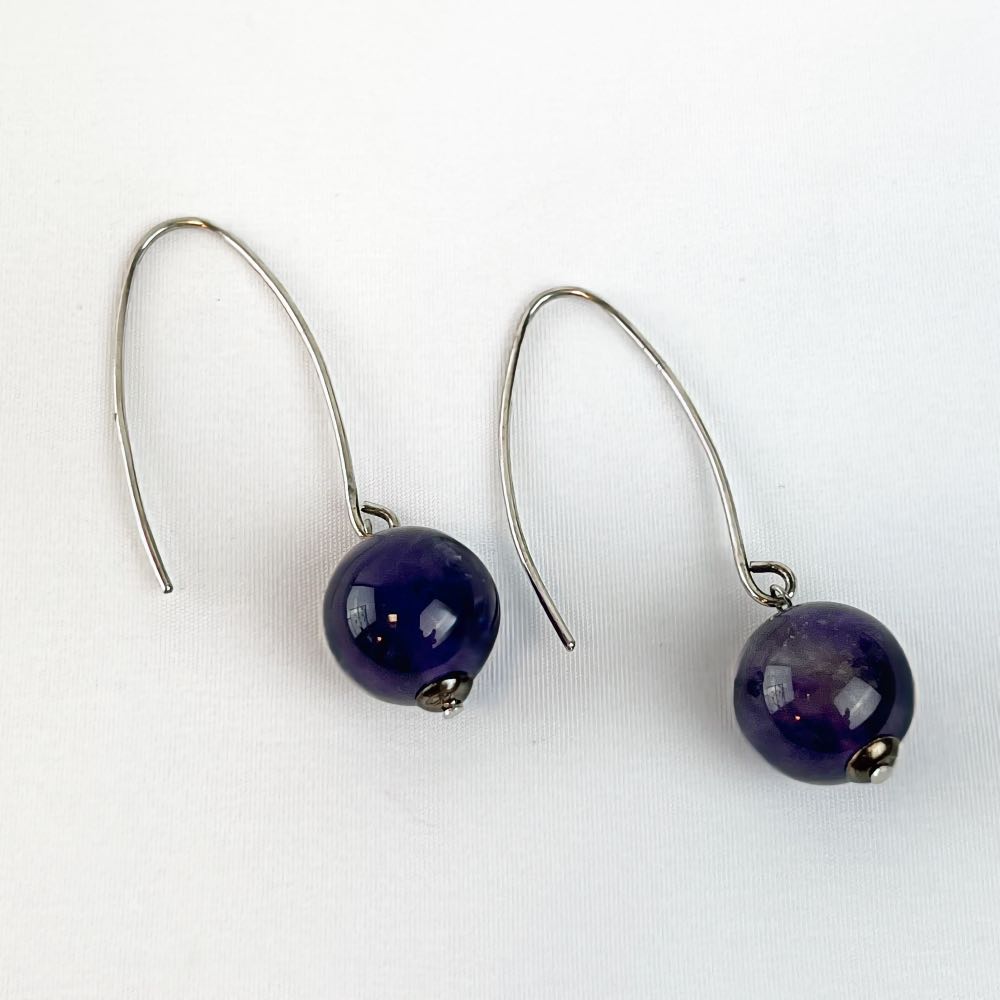 Boucles d'oreilles Améthyste