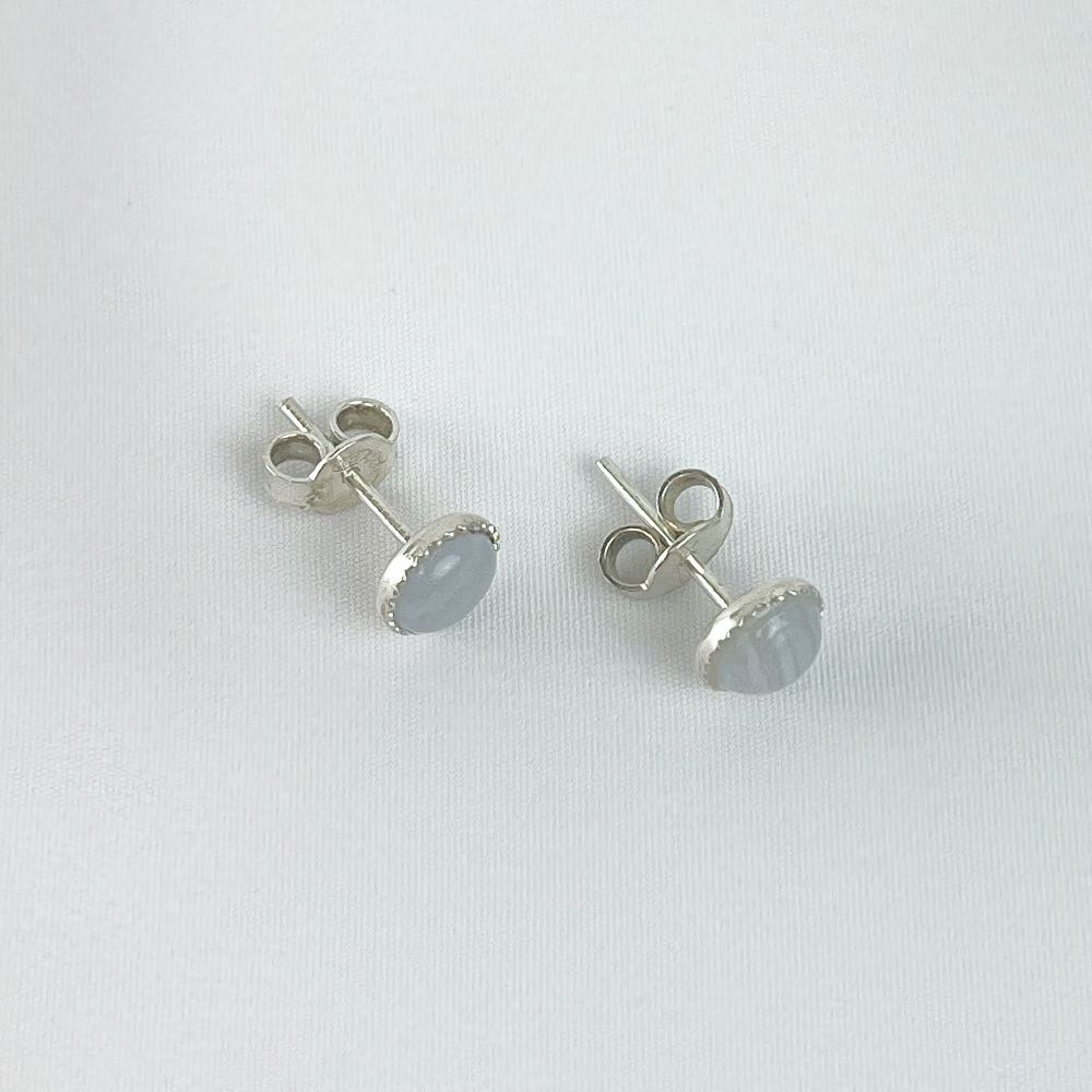 Boucles d'oreilles Calcédoine