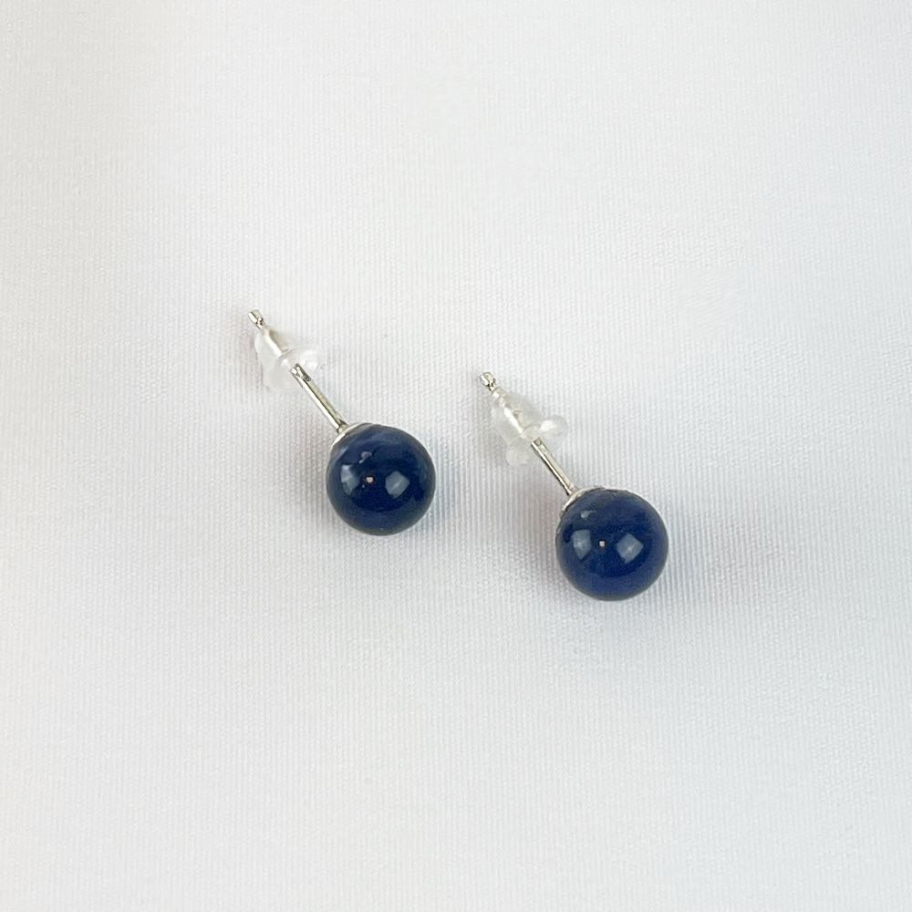 Boucles d'oreilles puces Lapis Lazuli
