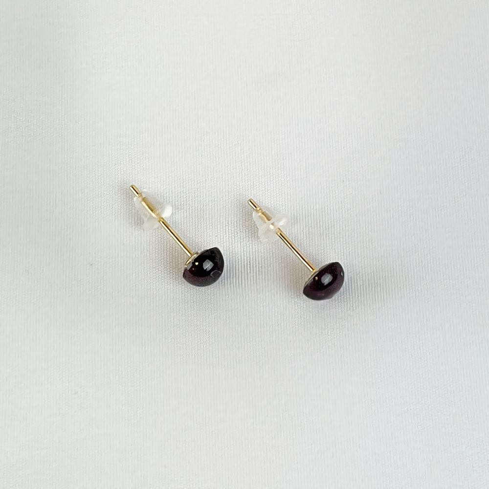 Boucles d'oreilles Grenat