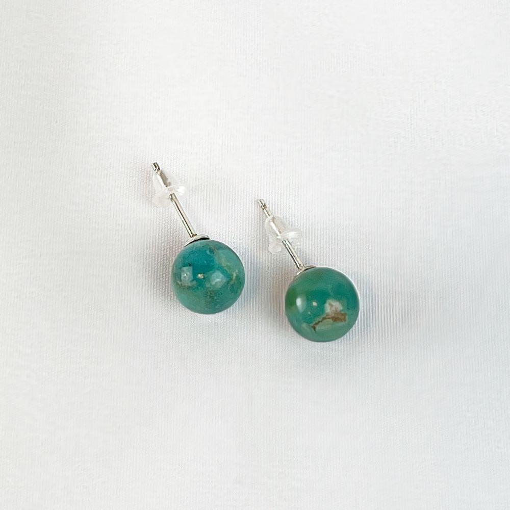 Boucles d'oreilles puces Turquoise