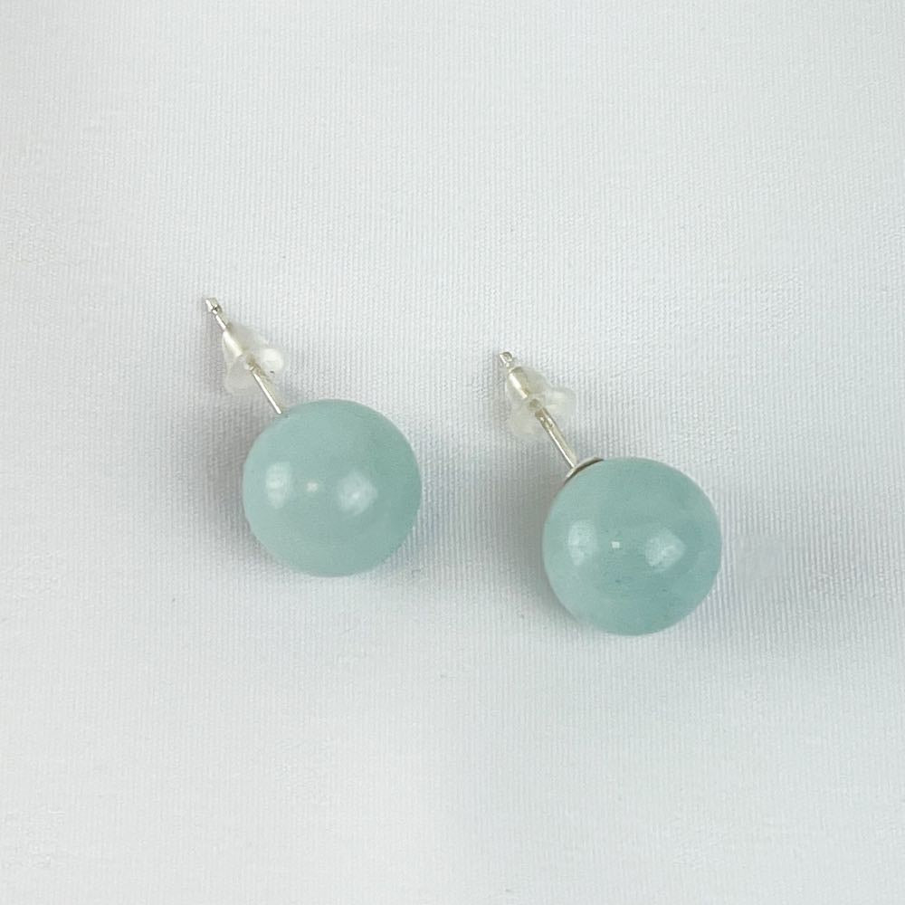 Boucles d'oreilles puces Amazonite