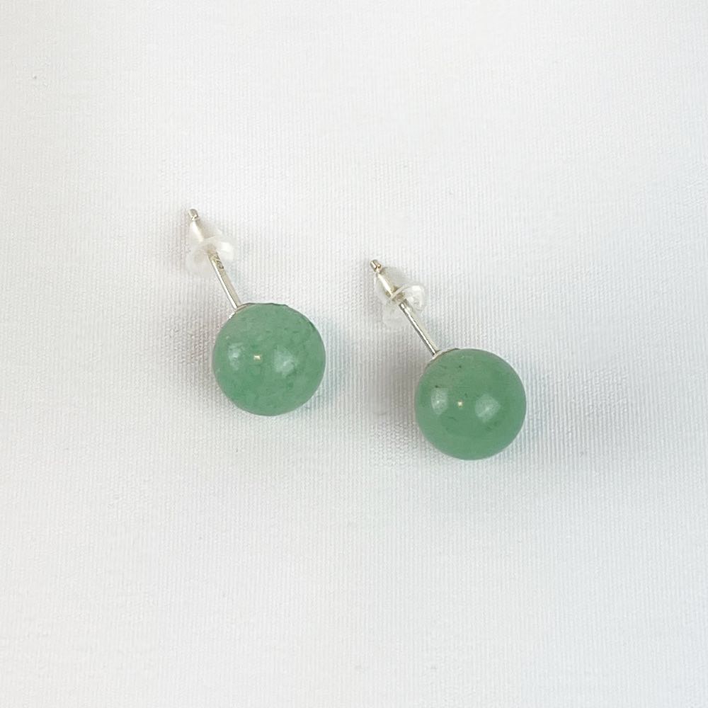 Boucles d'oreilles puces Aventurine
