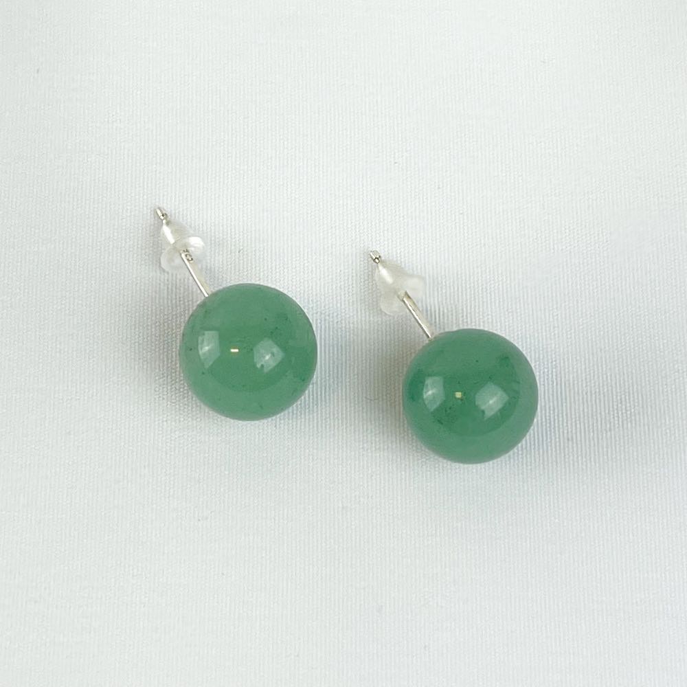 Boucles d'oreilles puces Aventurine