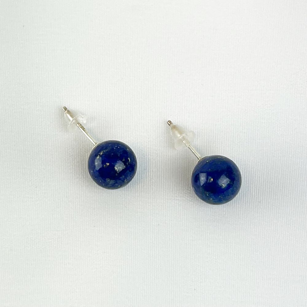 Boucles d'oreilles puces Lapis Lazuli