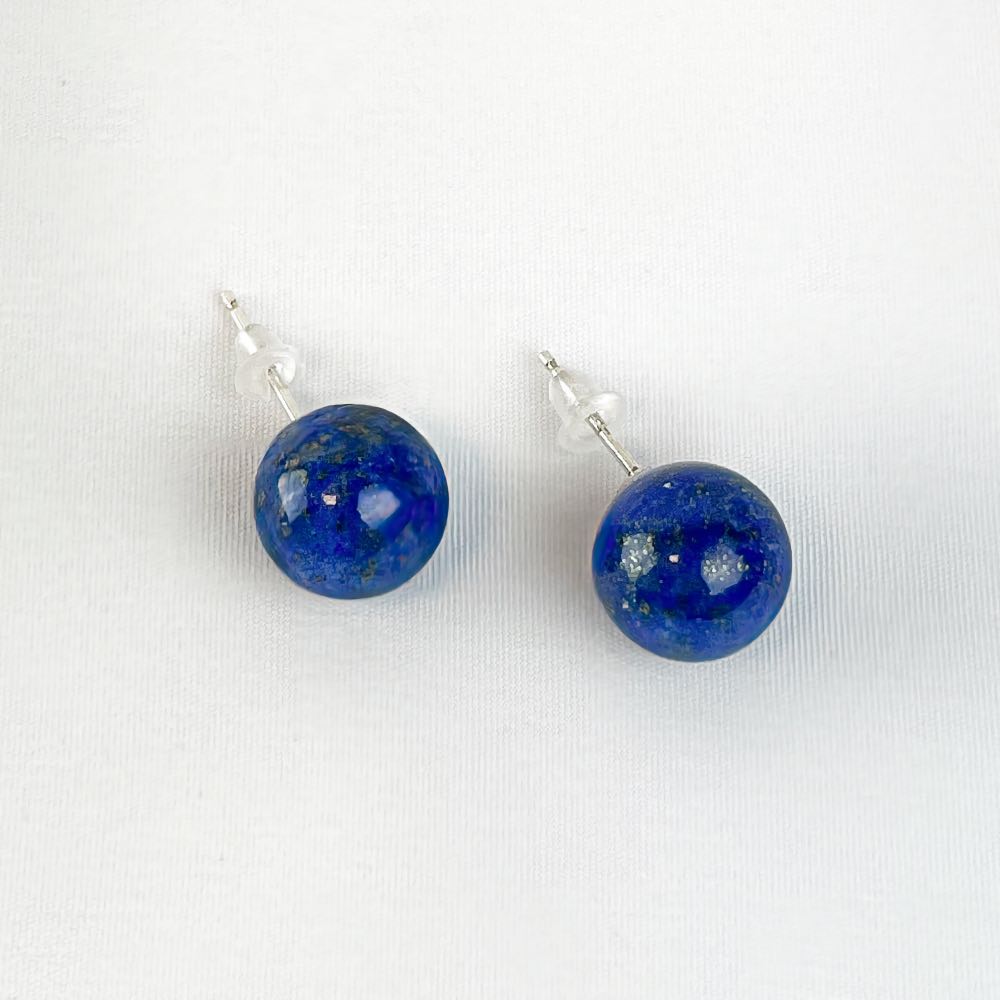 Boucles d'oreilles puces Lapis Lazuli