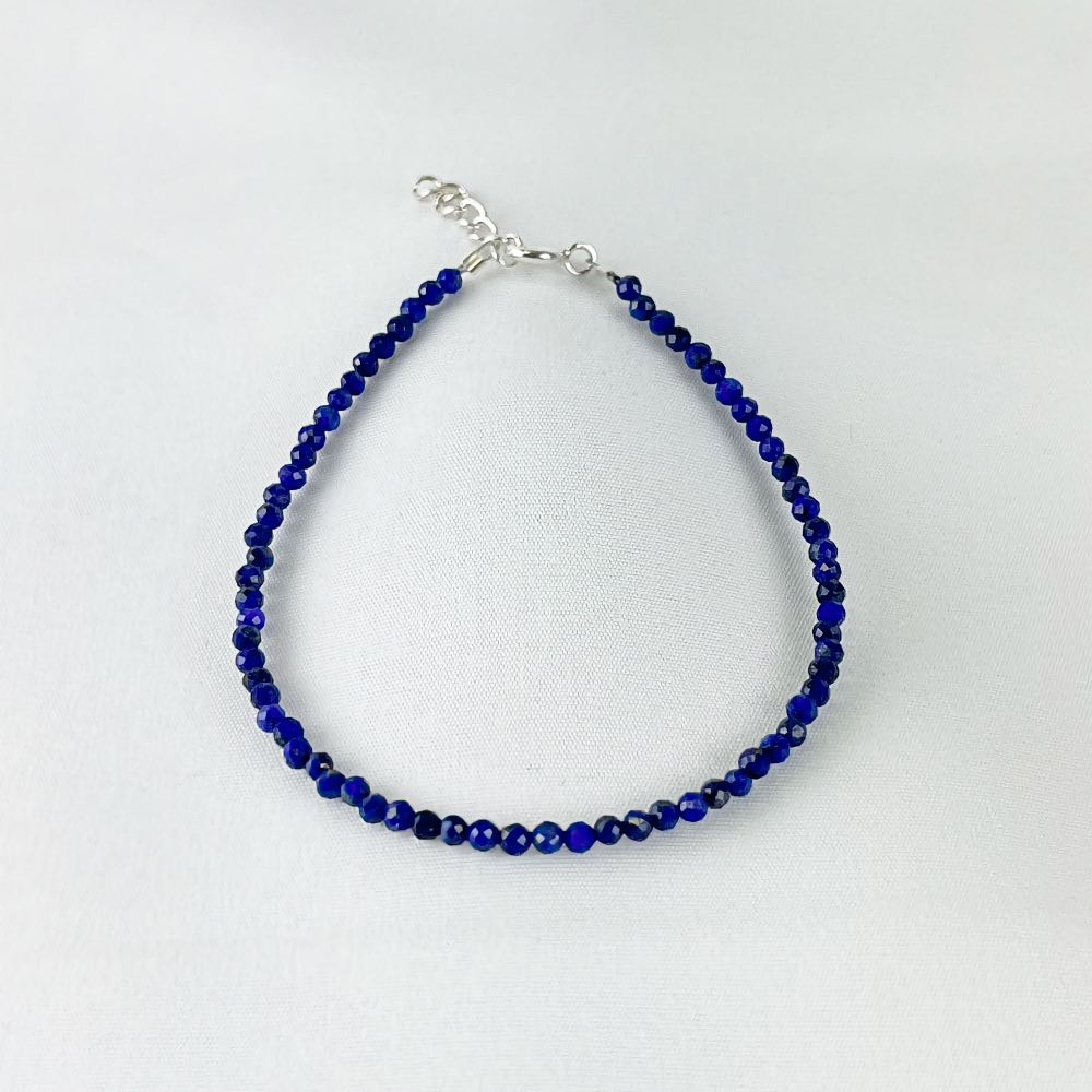 Bracelet Lapis Lazuli - Perles facettées