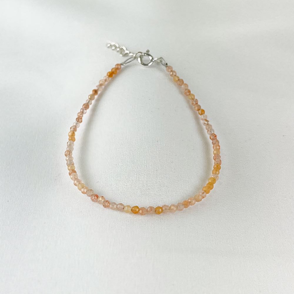 Bracelet Pierre de Soleil - Perles facettées
