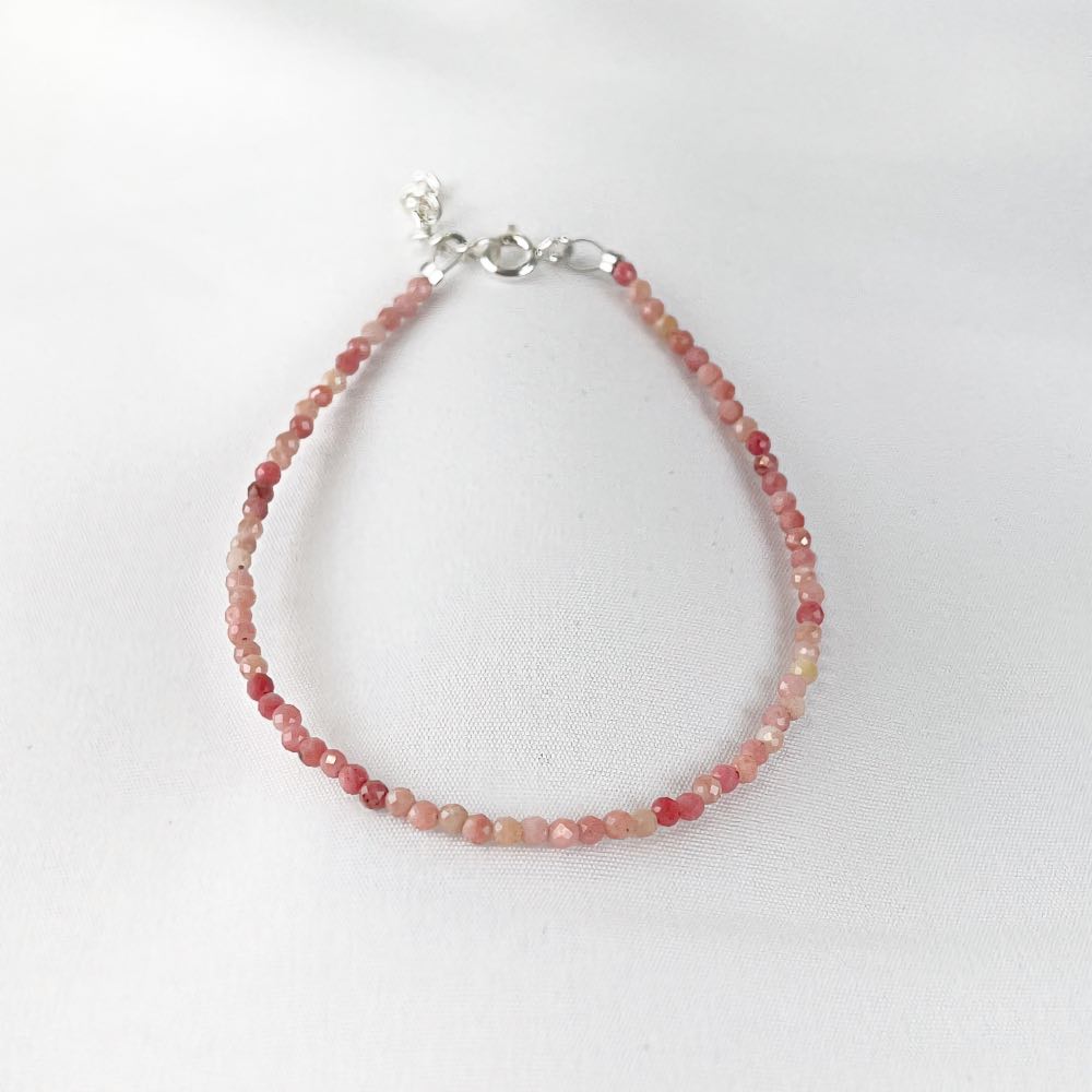 Bracelet  Rhodochrosite - Perles facettées
