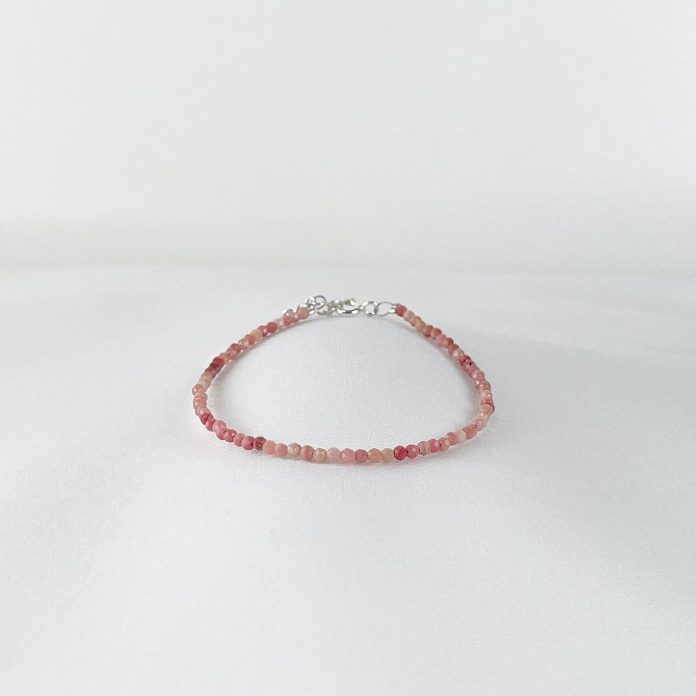 Bracelet  Rhodochrosite - Perles facettées