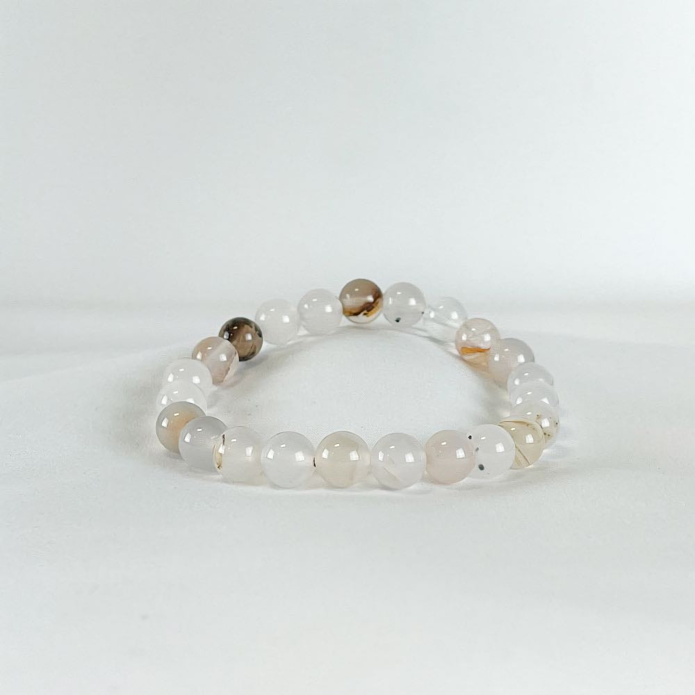 Bracelet Agate - Perles rondes