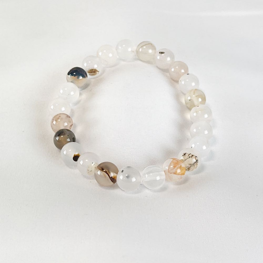 Bracelet Agate - Perles rondes