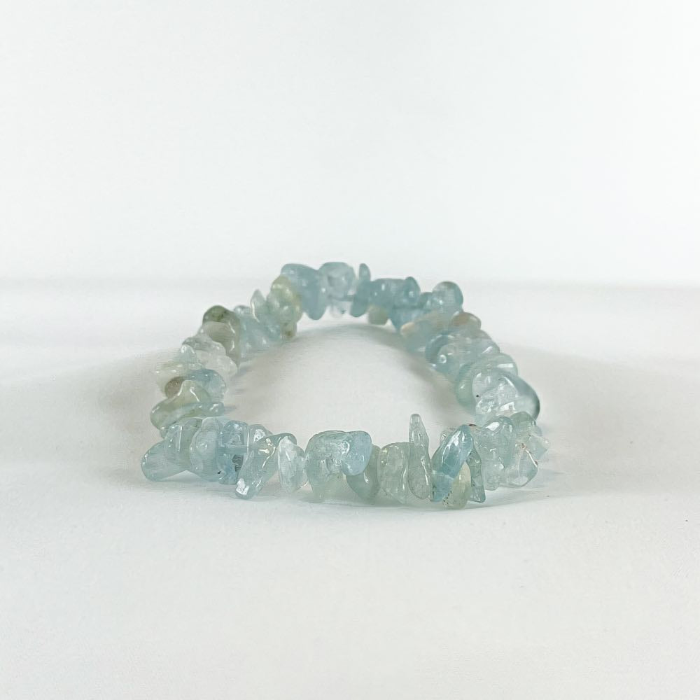 Bracelet Aigue Marine - Perles chips