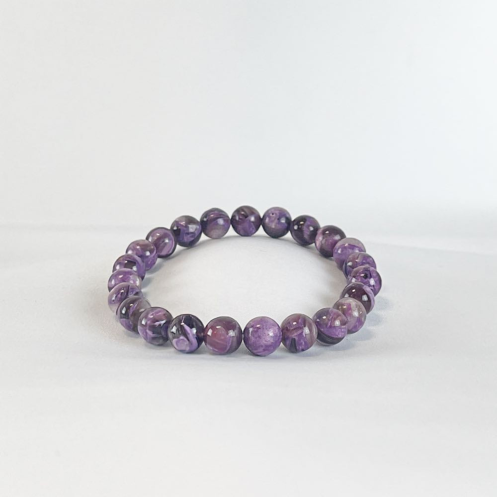 Bracelet Charoïte - Perles rondes