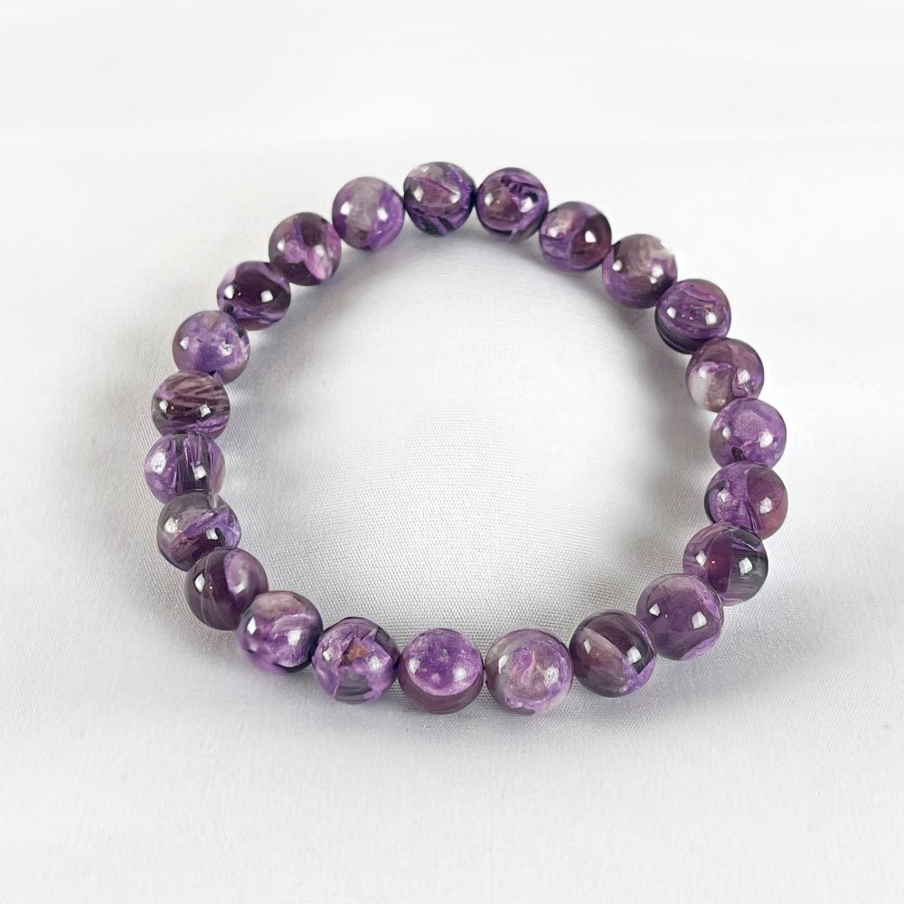 Bracelet Charoïte - Perles rondes