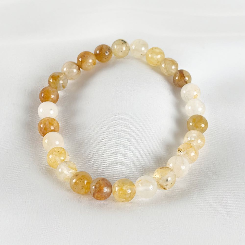 Bracelet Citrine - Perles rondes