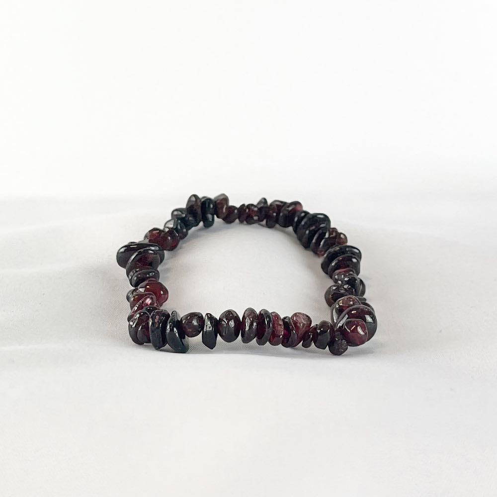 Bracelet Grenat - Perles chips