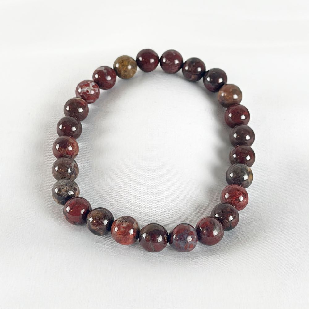Bracelet Jaspe Brechique - Perles rondes