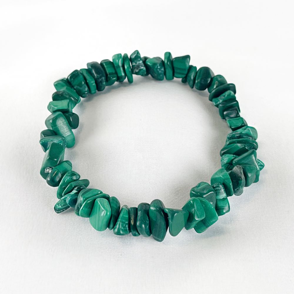 Bracelet Malachite - Perles chips