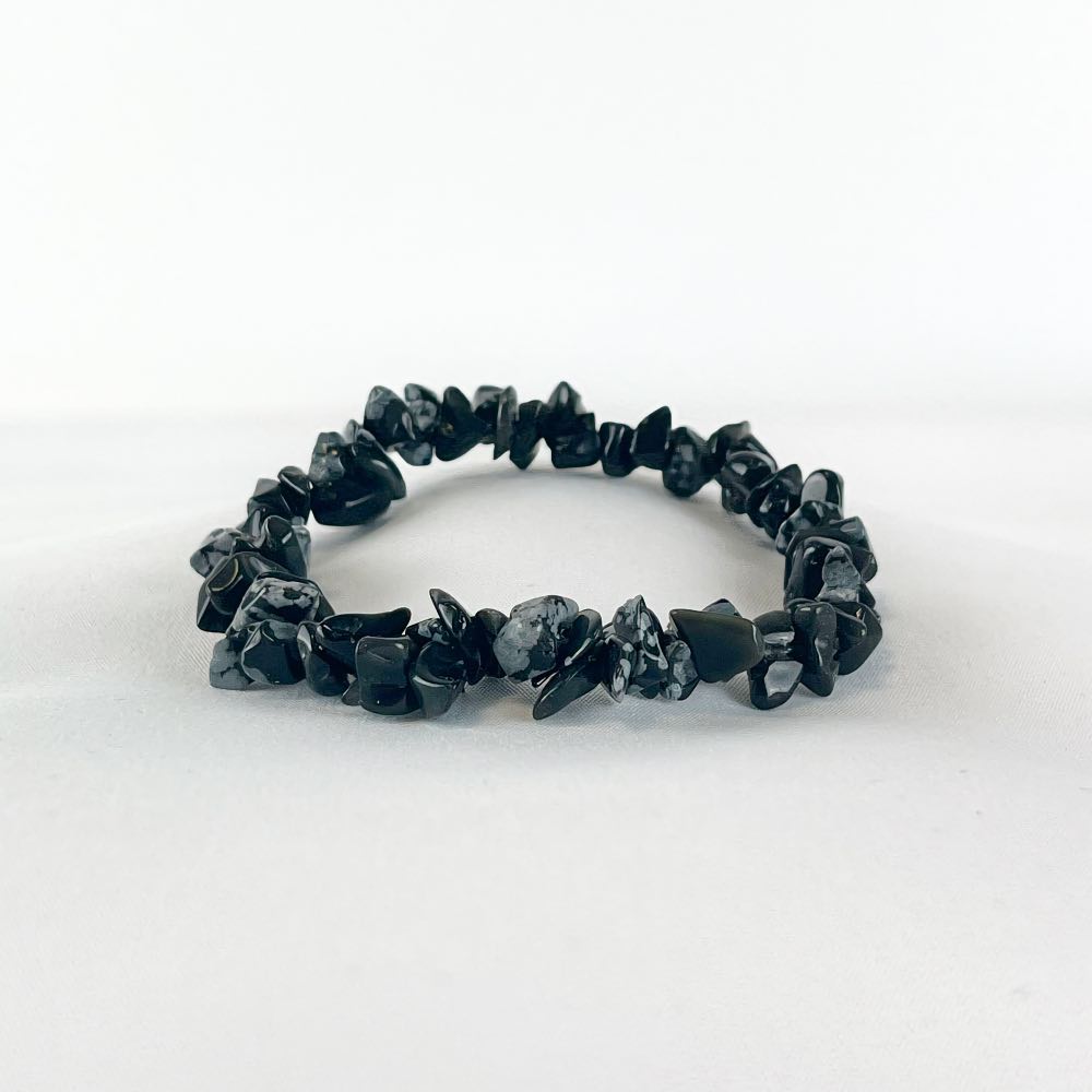 Bracelet Obsidienne Neige