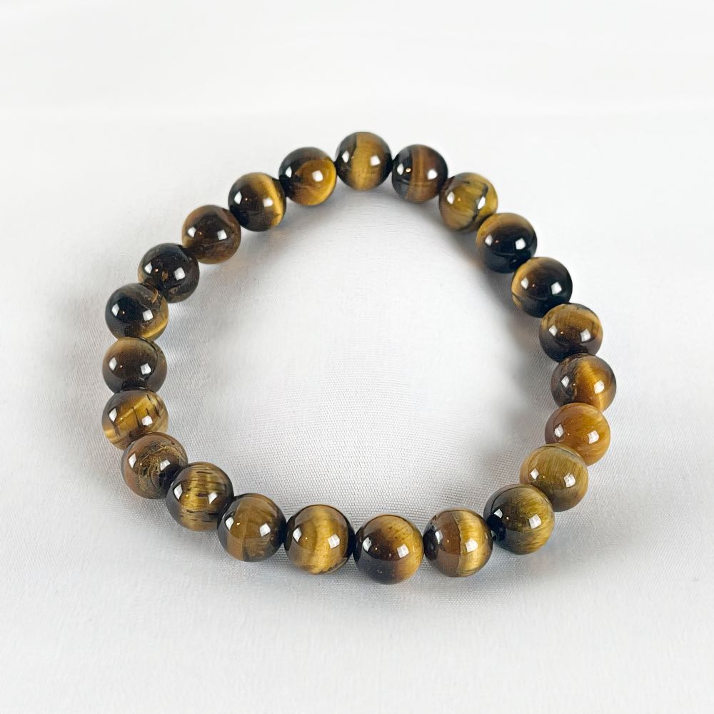 Bracelet Oeil de Tigre - Perles rondes