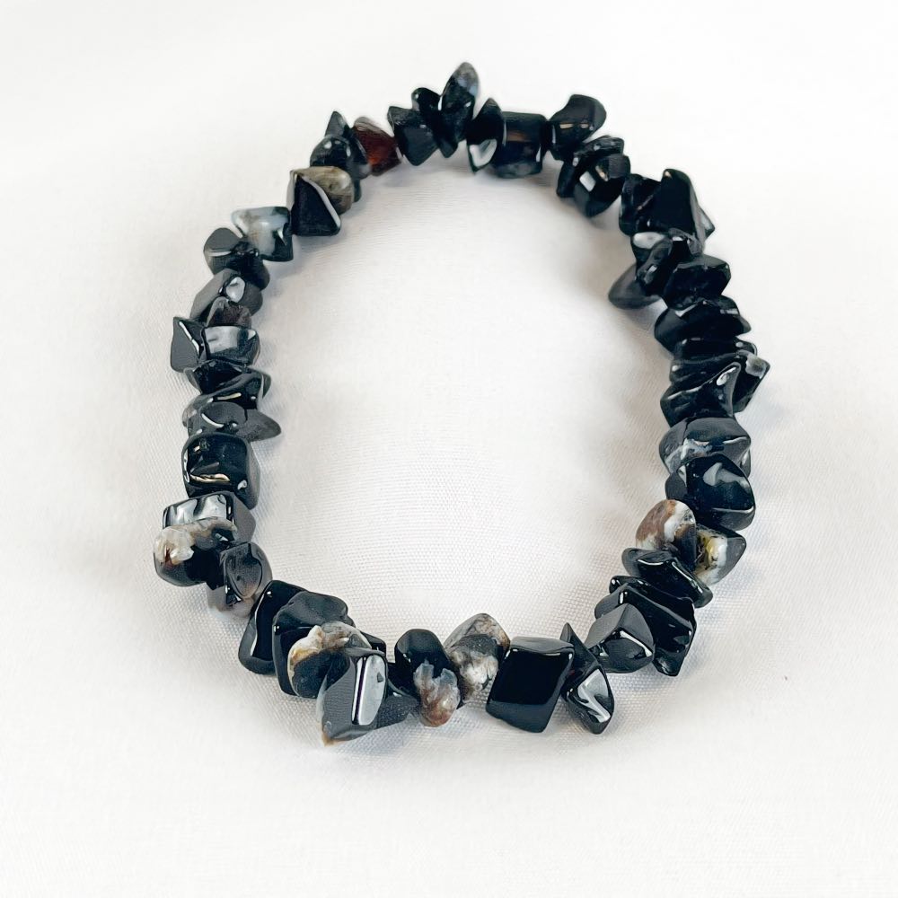 Bracelet Onyx - Perles chips