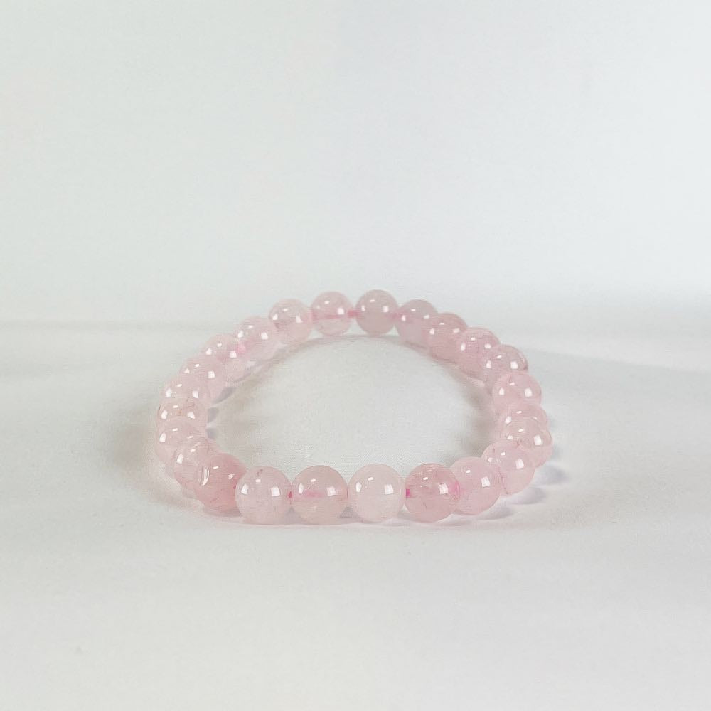 Bracelet Quartz Rose - Perles rondes
