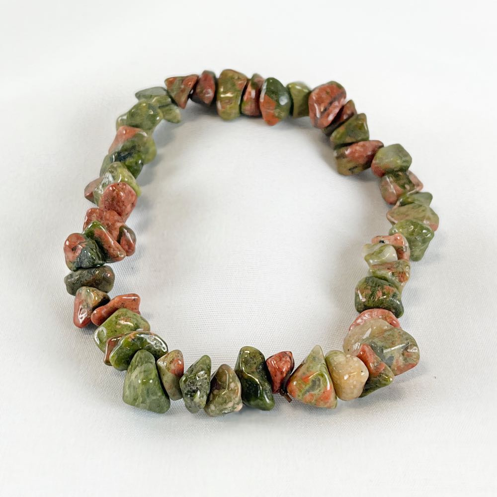Bracelet Unakite - Perles chips